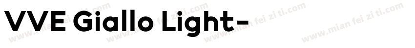 VVE Giallo Light字体转换